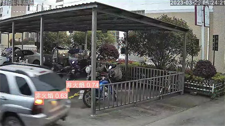 停車(chē)場(chǎng)監(jiān)控系統(tǒng)通過(guò)AI視頻監(jiān)控實(shí)現(xiàn)火焰識(shí)別報(bào)警服務(wù)